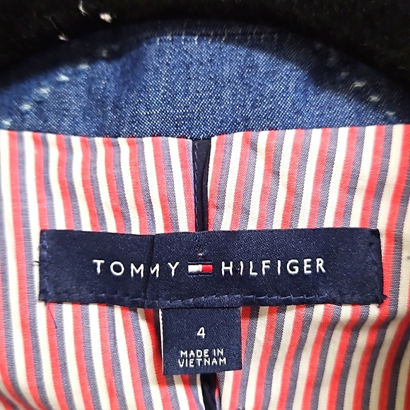 NWOT Classic Tommy Hilfiger Chambray Blazer Preppy Hamptons - Picture 4 of 6